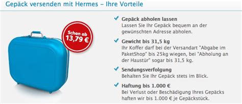 hermes packete versixhern|Hermes reisegepäck.